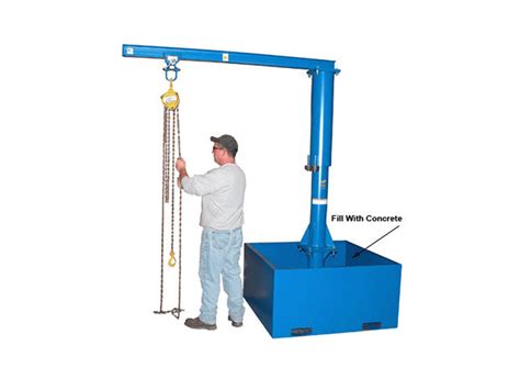 Portable Jib Cranes - Vestil Series JIB-CB - MachineToolProducts.com