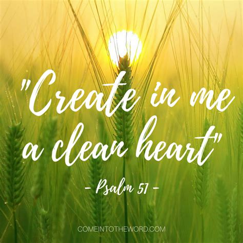 CREATE IN ME A CLEAN HEART: Psalm 51 | Come Into The Word with Sarah ...