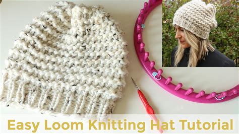 Easy Loom Knitting Hat Video Tutorial - Absolute beginner friendly ...