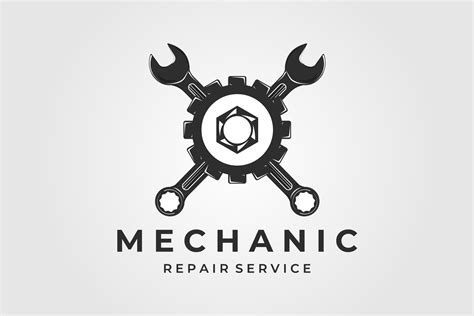 Mechanic Logo Vintage Vector Design Gráfico por uzumakyfaradita ...