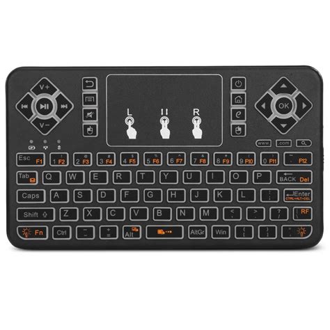 Q9 Bluetooth Mini Wireless Keyboard LED Backlight And Ultra Touchpad ...