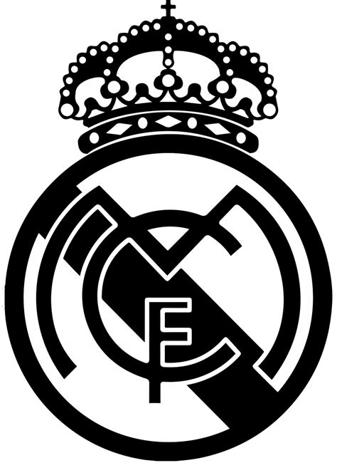 Real Madrid Logo Black And White