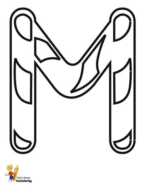 Letter Mm Coloring Pages