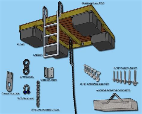 an overhead deck is shown with all the components needed to install it ...