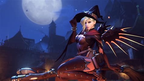 Overwatch - Witch Mercy [5K HD Wallpaper] by 3redin on DeviantArt