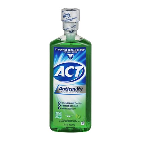 ACT Mint Fluoride Rinse Mouthwash - 18 fl oz – BrickSeek