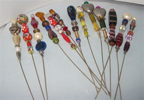 Lapel Pins Hat Pins Shawl Pins Beads and Pearls sold