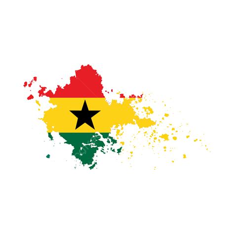 Ghana Flag Vector Art PNG, Ghana Flag Brush, Ghana Png, Brush Flag ...