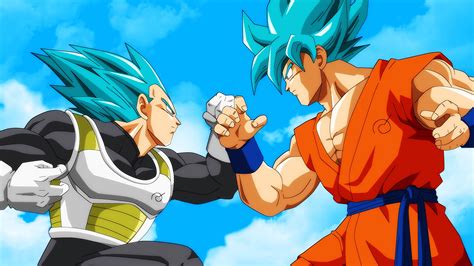 Super Saiyan Blue Son Goku and Vegetta HD wallpaper | Wallpaper Flare