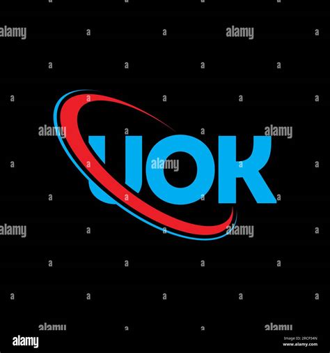 UOK logo. UOK letter. UOK letter logo design. Initials UOK logo linked ...