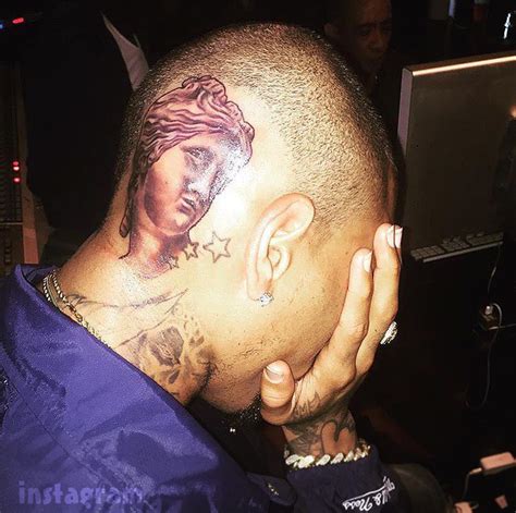 Photos: Chris Brown Gets Head Tattoo | Entertainment Rundown