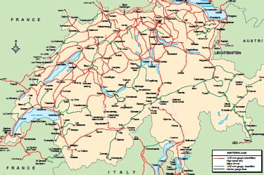 Switzerland - country map | Country profile | Railway Gazette International