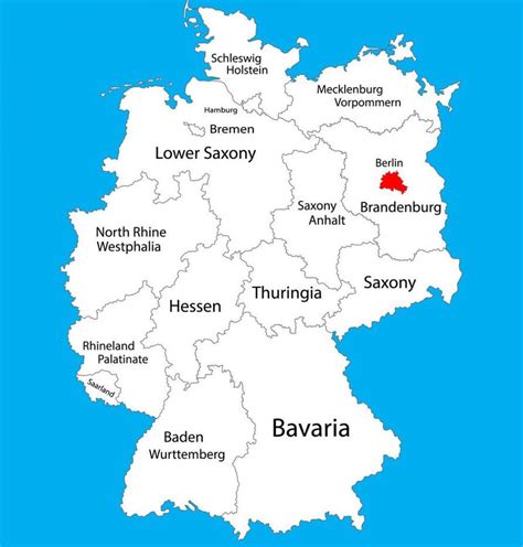 Berlin germany map - Map of germany showing berlin (Germany)