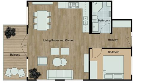 21 Stunning 2D Color Floor Plans