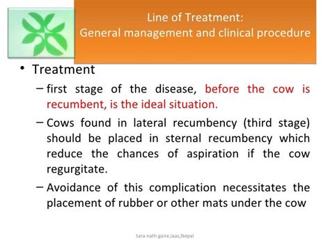 Recent diagnosis and treatment of milk fever in