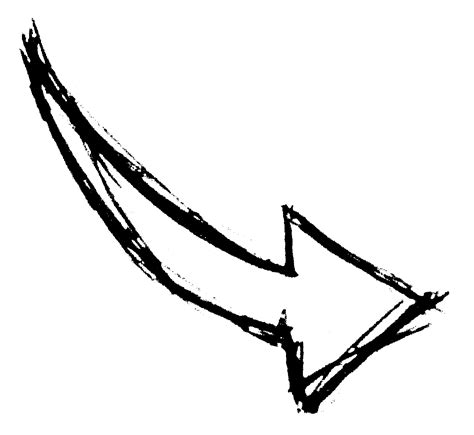 Hand Drawn Arrow Png Transparent - anchillante