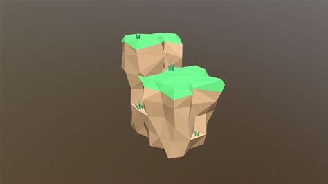 Low poly Cliff - Download Free 3D model by Anskar [b790920] - Sketchfab