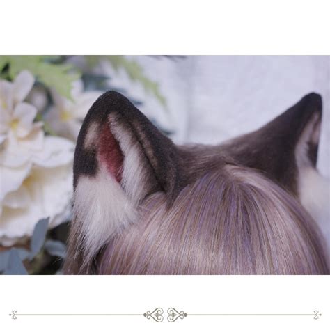 Handmade Faux Fur Siamese Cat Ears KC/Tail