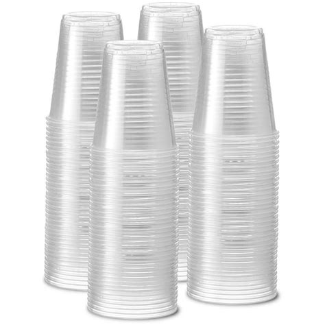 [240 Pack - 12 oz.] Clear Disposable Plastic Cups - Cold Party Drinking ...