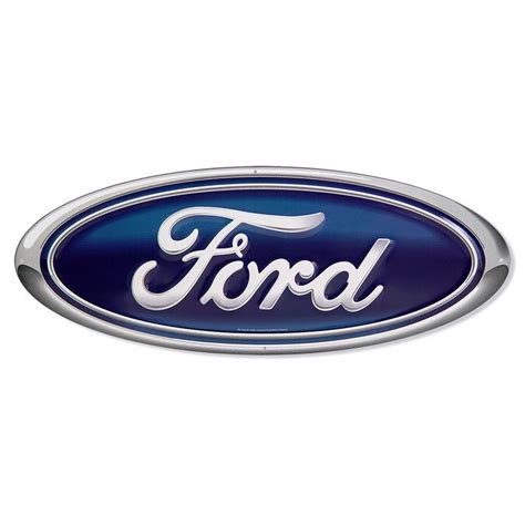 Ford Oval Emblem Tin Sign | Ford logo, Ford emblem, Car logos