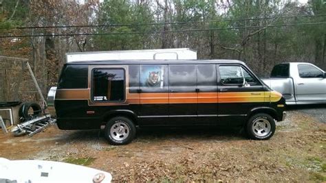 This 1977 Dodge B200 Maxi Van has the interior, the murals, the slot ...