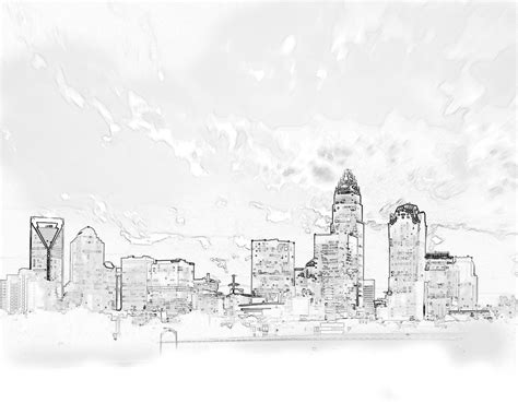 Charlotte #4 | 'Sketch' of the Charlotte skyline | Rob Futrell | Flickr