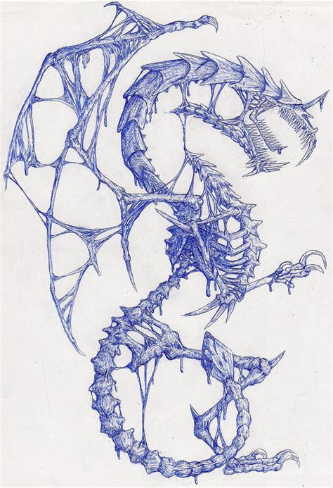 Skeletal dragon by Eppon on DeviantArt