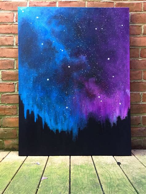 Mellow Wonder: Stardust Galaxy (original art, large original painting ...