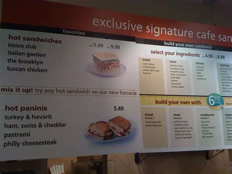 safeway bakery menu