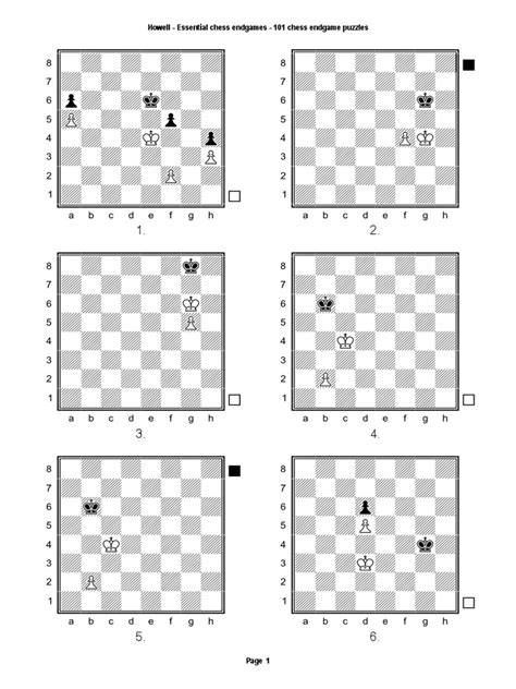 Howell - Essential Chess Endgames - 101 Chess Endgame Puzzles TO SOLVE ...