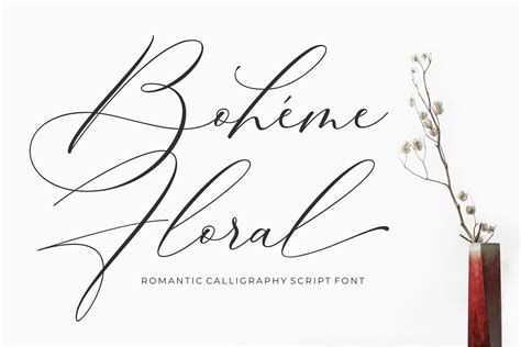 Wedding Fonts - Boheme Floral by 50Fox :: Behance