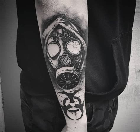 Gas Mask Tattoo Outline : 100 Gas Mask Tattoo Designs For Men Breath Of ...