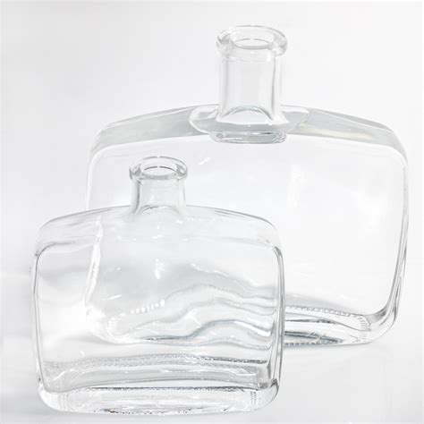 500ML flat glass bottle - Link Glass Bottle Manufacturer