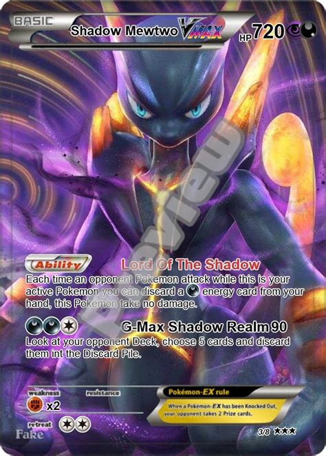 Buy Shadow Mewtwo VMAX Pokemon Card Online in India - Etsy