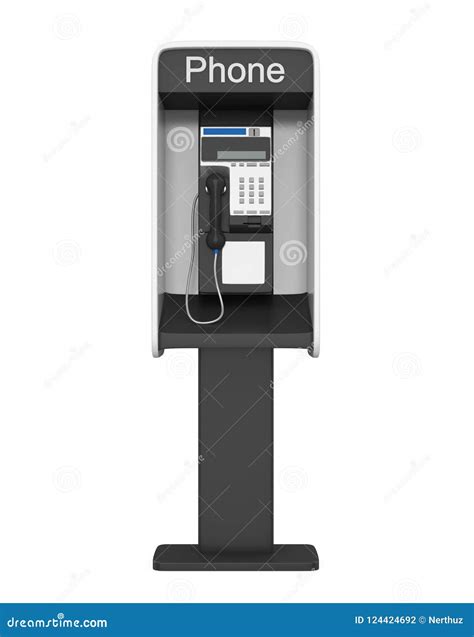 Payphone Booth Isolated stock illustration. Illustration of background ...