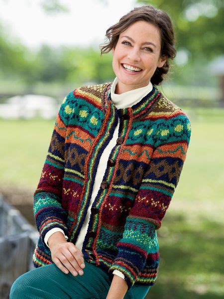 Boucle Fair Isle Cardigan Sweater | Women's Cardigan | Appleseeds