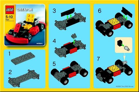 LEGO Go-Kart Instructions 7601, Creator