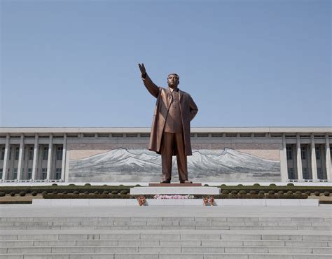 The Immortal Statue of Kim Il Sung monument in the capital Pyongyang ...