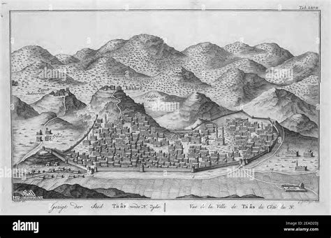 Niebuhr - Map of taiz, Yemen Stock Photo - Alamy