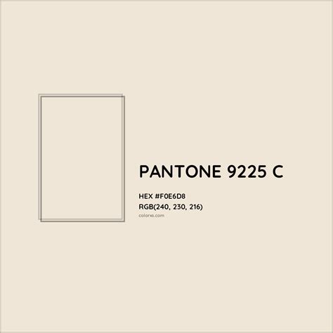 About PANTONE 9225 C Color - Color codes, similar colors and paints ...