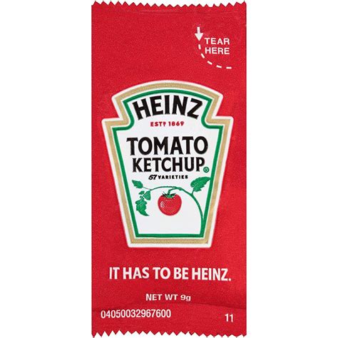 Heinz Tomato Ketchup Single Serve Packets for Kids Lunch (200 ct Pack ...