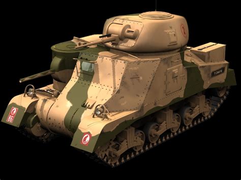 M3 Lee Medium tank 3d model 3dsmax files free download - modeling 10758 ...