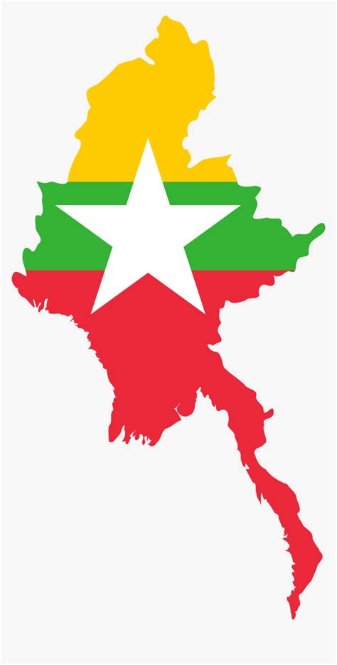 Flag Map Of Myanmar Free Vector Maps Map Vector Map Vector Free ...