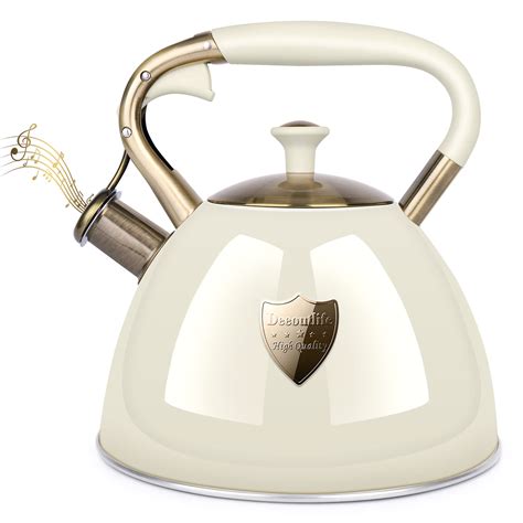 Tea Kettle Stove Top 3.17Quart Modern Whistling Tea Kettle-Surgical 5 ...