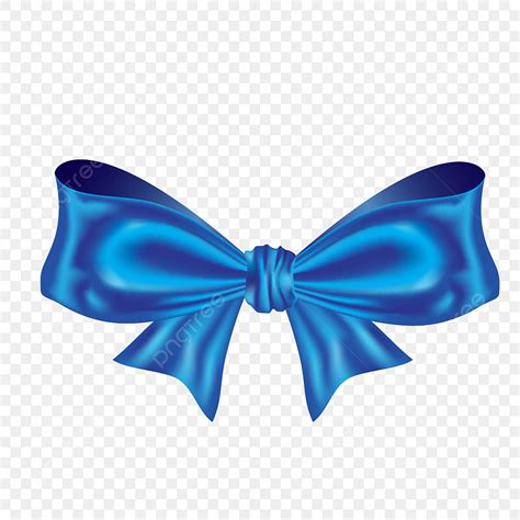 Ribbon Bow Blue Vector Art PNG, Blue Ribbon Bow, Bow Clipart, Blue ...