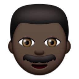 👨🏿 Black Man Emoji (U+1F468, U+1F3FF) | Medium dark skin tone, Dark ...