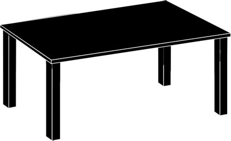 Clipart Black And White Table - ClipArt Best