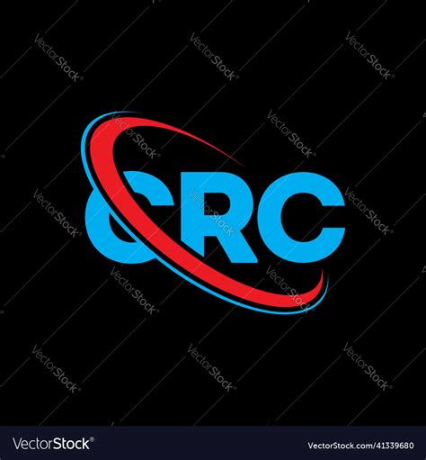 Crc logo letter letter logo design Royalty Free Vector Image