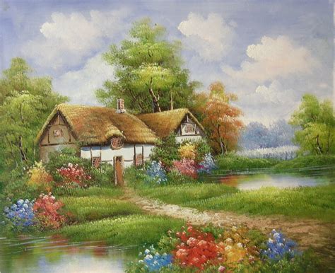 China Reproduction of Masterpiece Thomas Garden Scenery Oil Painting ...