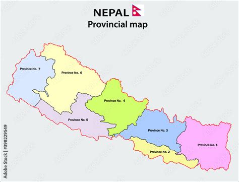 Political Map Of Nepal Indicating Research Districts Download Gambaran ...